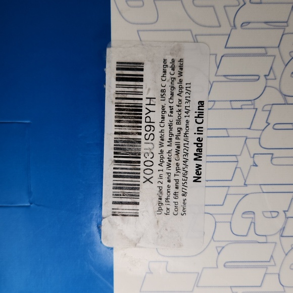 APPLE 2 in 1 Fast Charger/Data For IPhone 14-11, IWatch 8-1, NWT in box - Picture 4 of 12